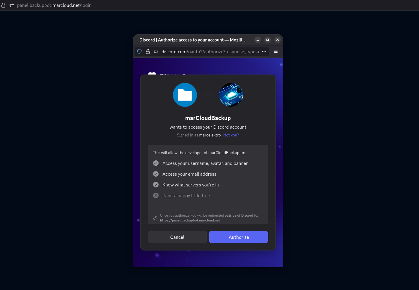 Sign in with Discord